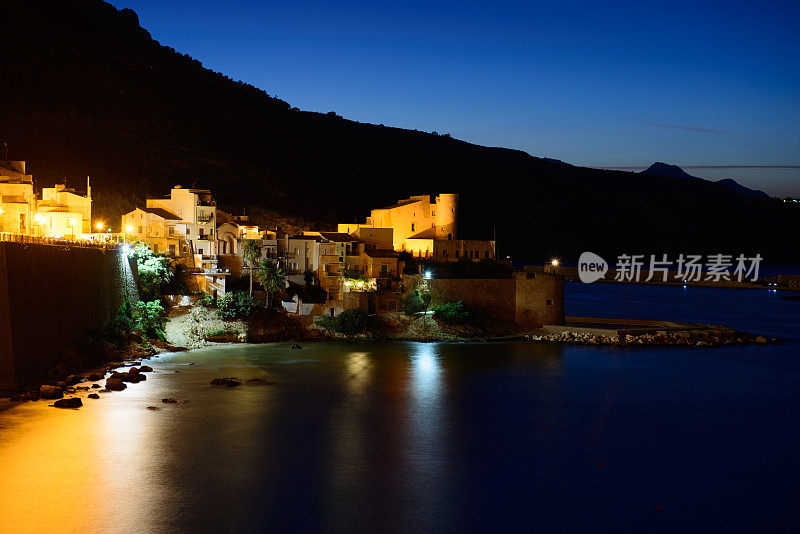 卡斯特lammare del Golfo，在西西里